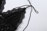 Sexy Mesh Patchwork Lace Maxi Dress GYME-K6D04091A