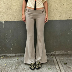 Fashion Embroidered Flare Pants GPKJ-MR49576