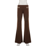 Fashion Embroidered Flare Pants GPKJ-MR49576