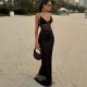 Sexy Mesh Patchwork Lace Maxi Dress GYME-K6D04091A