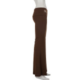Fashion Embroidered Flare Pants GPKJ-MR49576