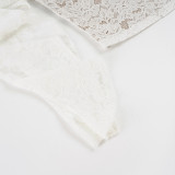 Fashion Lace Solid Color Three Piece Skirts Set GPKJ-MR49245