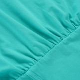 Slash Shoulder Solid Color T Shirt GPKJ-MR49656