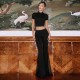 Solid Color Top Flare Pants 2 Piece Set GYME-K6S05851A