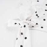Polka Dot Print Tie Up Bikinis 2 Piece Swimsuit GPKJ-MR49358