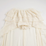 Irregular Ruffles Long Skirt GPKJ-MR49151