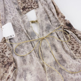 Leopard Hollow Out Backless Tank Tops GPKJ-MR48559