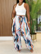 Fashion Print Loose Wide Leg Pants AIL-356