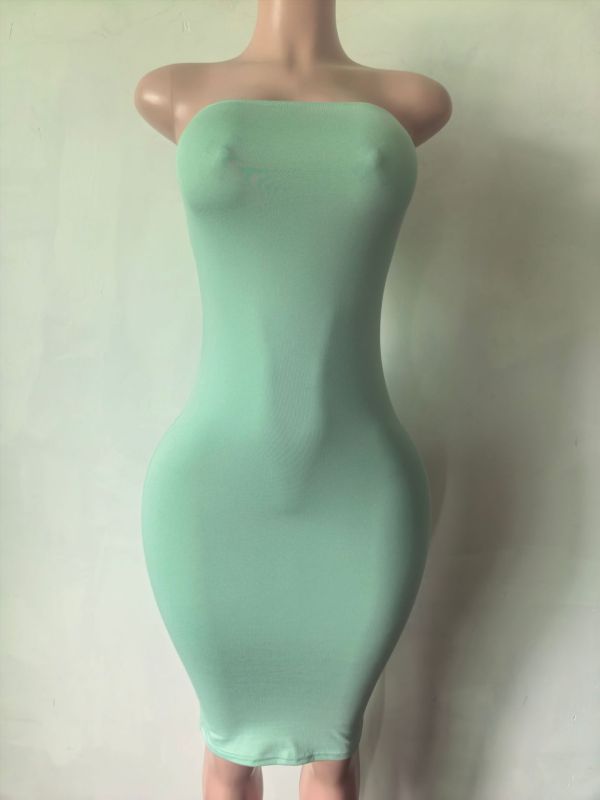 Pre Order: About 7 work days shipping Tube Top Dress YUEM-202648