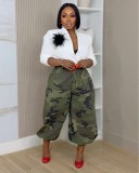Loose Camouflage Print Pants BGN-370