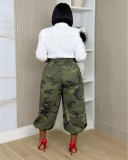 Loose Camouflage Print Pants BGN-370