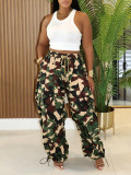 Fashion Print Loose Wide Leg Pants AIL-356