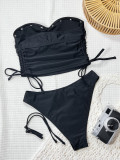 Sexy Solid Color Two Piece Swimsuit CSYZ-G825KY