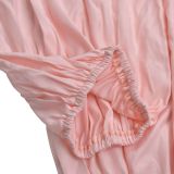 Solid Color Ruched Off Shoulder Jumpsuit BY-7717