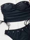 Sexy Solid Color Two Piece Swimsuit CSYZ-G825KY