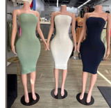 Pre Order: About 7 work days shipping Tube Top Dress YUEM-202648