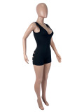 Sleeveless Hollow Out Romper SHD-9987