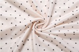 Deep V Neck Polka Dots Print Maxi Dress GYME-K6D08077A