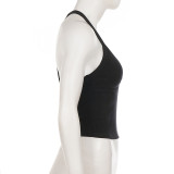 Solid Color Backless Sling Tank Top GPKJ-MR49392