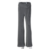 Loose Solid Color Patchwork Pants GLAG-P6321383F