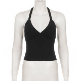 Solid Color Backless Sling Tank Top GPKJ-MR49392