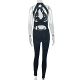 Sexy Hollow Out Backless Jumpsuit GJYO-JP006355