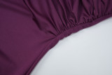 V Neck Solid Color Backless Mini Dress GLAG-D6321330F