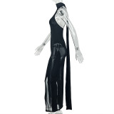 Solid Color Backless Sleeveless Maxi Dress GJYO-JD305399