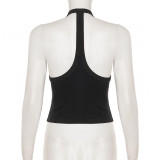 Solid Color Backless Sling Tank Top GPKJ-MR49392