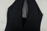 Solid Color Backless Sleeveless Maxi Dress GJYO-JD305399