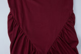 V Neck Sleeveless Ruched Maxi Dress GLAG-D6321327F