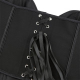 Black Matte-Finish Strapless Shaper Corset GXYR-241202