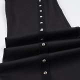 Riveted Webbing Knit Flared Pants GPKJ-MR47692