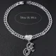 26 Letter Pendant Punk Cuban Chain Necklace YWSG-2025