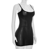 Solid Color Backless Sling MIni Dress MXBF-J26DS177