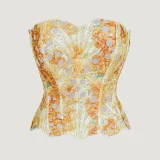 Irregular Lace Mesh Court Corset GXYR-250415