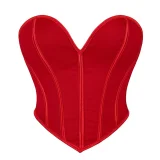 Black Matte-Finish Strapless Shaper Corset GXYR-241202