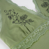 Lace Edge Patchwork Halterneck Tank Top GPKJ-MR49253
