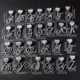 26 Letter Pendant Punk Cuban Chain Necklace YWSG-2025