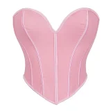 Black Matte-Finish Strapless Shaper Corset GXYR-241202