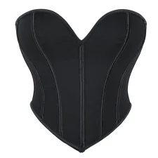 Black Matte-Finish Strapless Shaper Corset GXYR-241202