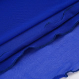 Mesh Solid Color Mid-Skirt GPKJ-MR49224
