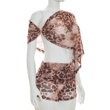 Print Mesh Two Piece Shorts Set MXBF-J26ST186