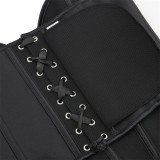 Black Matte-Finish Strapless Shaper Corset GXYR-241202