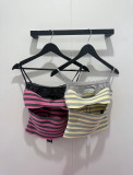 Stripe Sling Tank Tops GKYS-3059