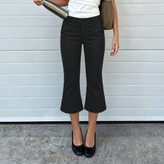 Solid Color Casual Micro Flare Pants GPKJ-MR48874