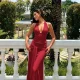 Solid Color Halterneck Backless Two Piece Skirts Set GLAG-S6321405H