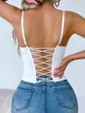 Lace Sling Bandeau Tank Top GXYR-9009