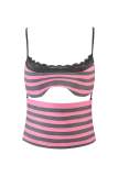 Stripe Sling Tank Tops GKYS-3059
