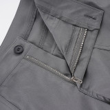 Solid Color Casual Micro Flare Pants GPKJ-MR48874